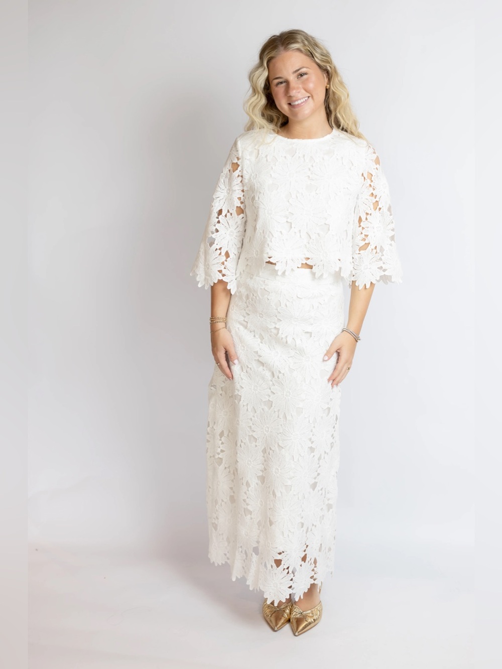 Forever yours lace midi skirt